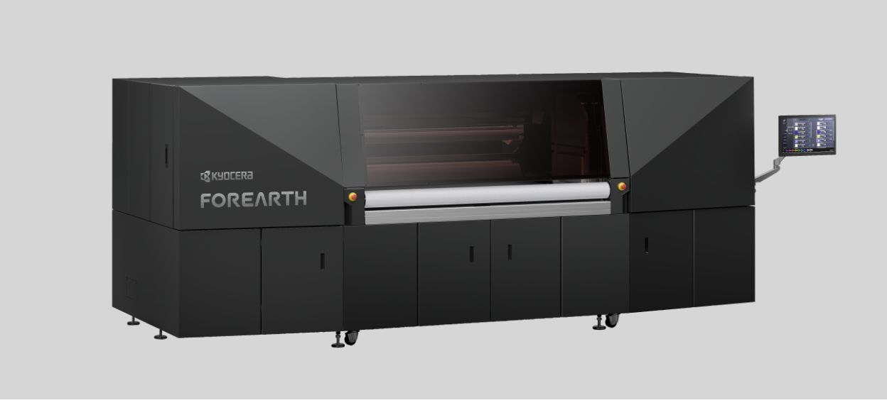 Kyocera’s inkjet textile printer brand “FOREARTH” for printing on fabrics