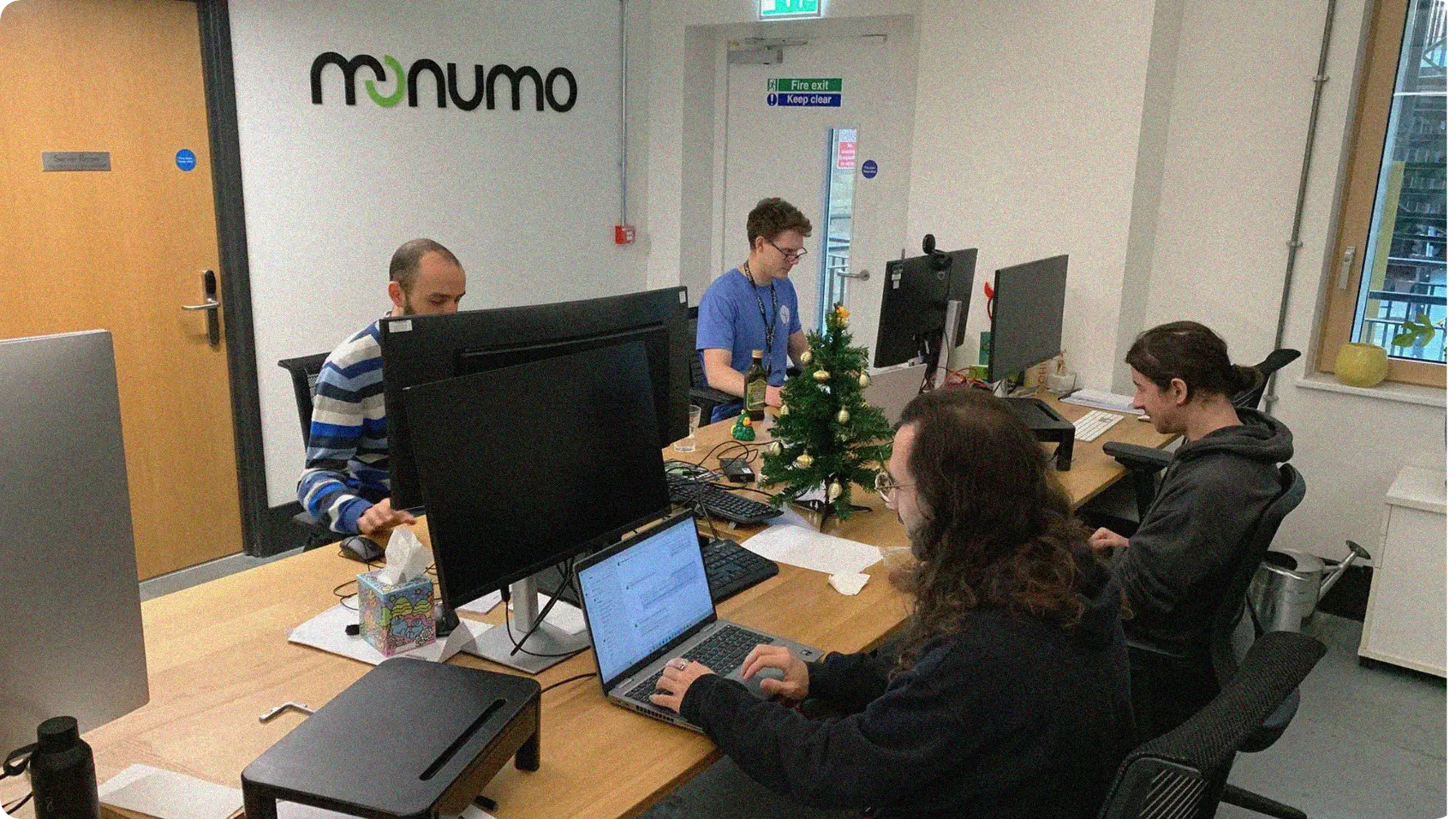 Inside the Monumo office. 