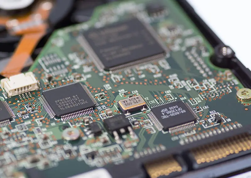 Packaged semiconductor devices on a circuit board