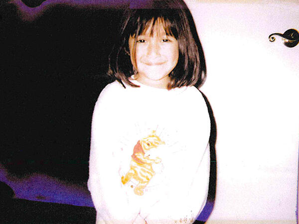 Crystal's childhood photo