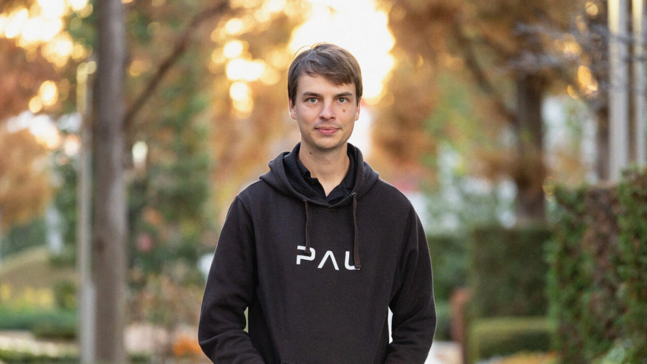 Thomas facing the camera