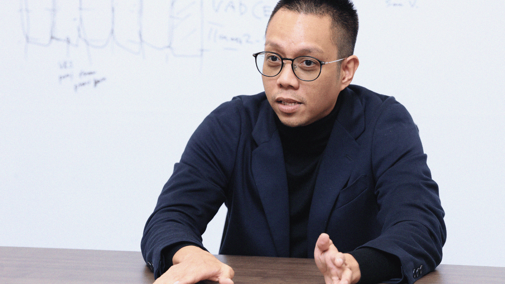 Erwin explaining while facing this way