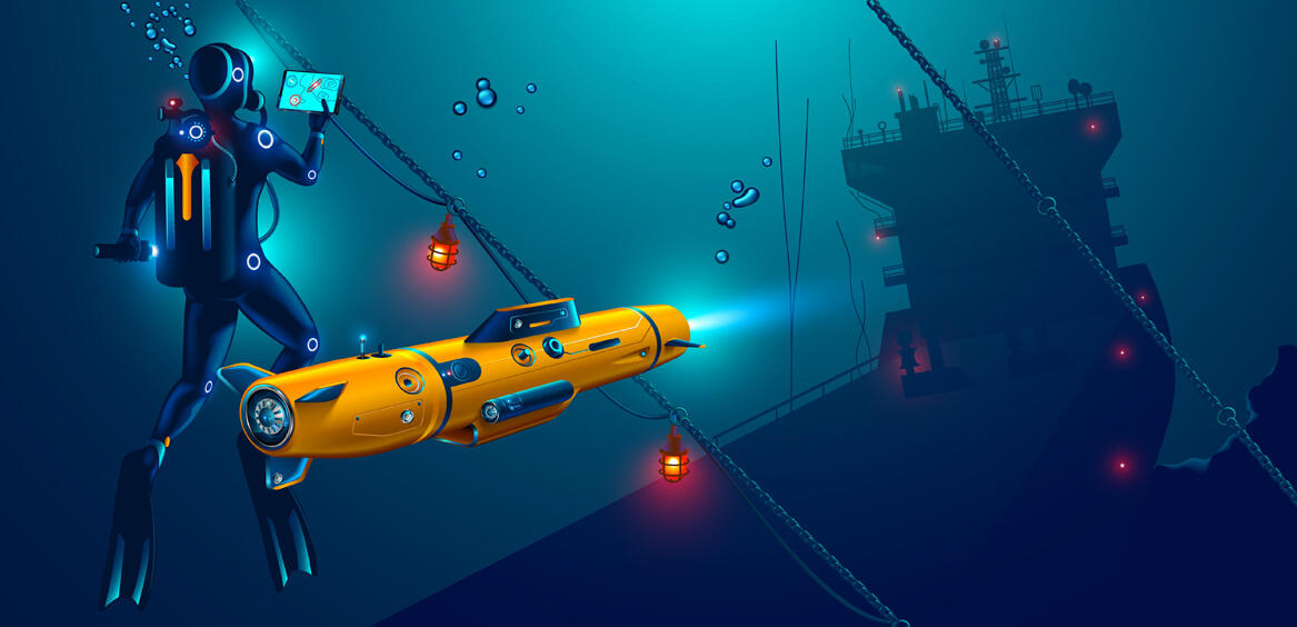 The image of underwater communication